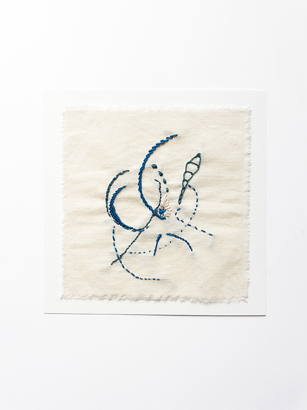 abstract contemporary embroidery