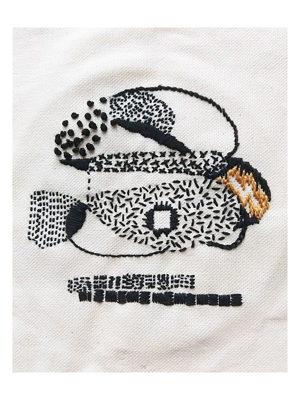 textile embellishment intuitive embroidery